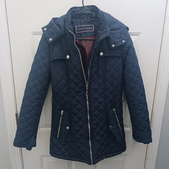Tommy Hilfiger Jackets & Blazers - Tommy Hilfiger Women's Navy Quilted Jacket